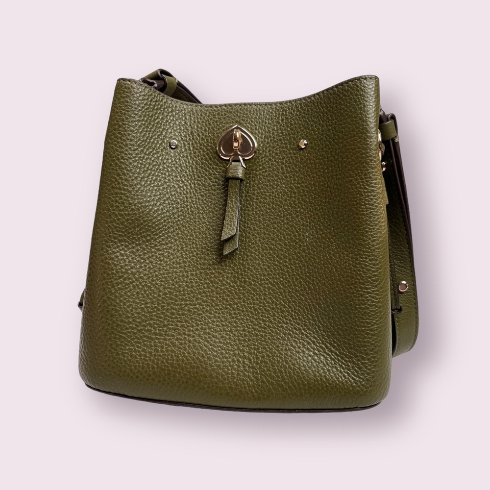 Kate Spade olive green bucket bag